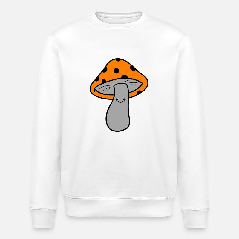 Pilz Champignon - Sweat bio ROLLER Stanley/Stella Unisexe - blanc