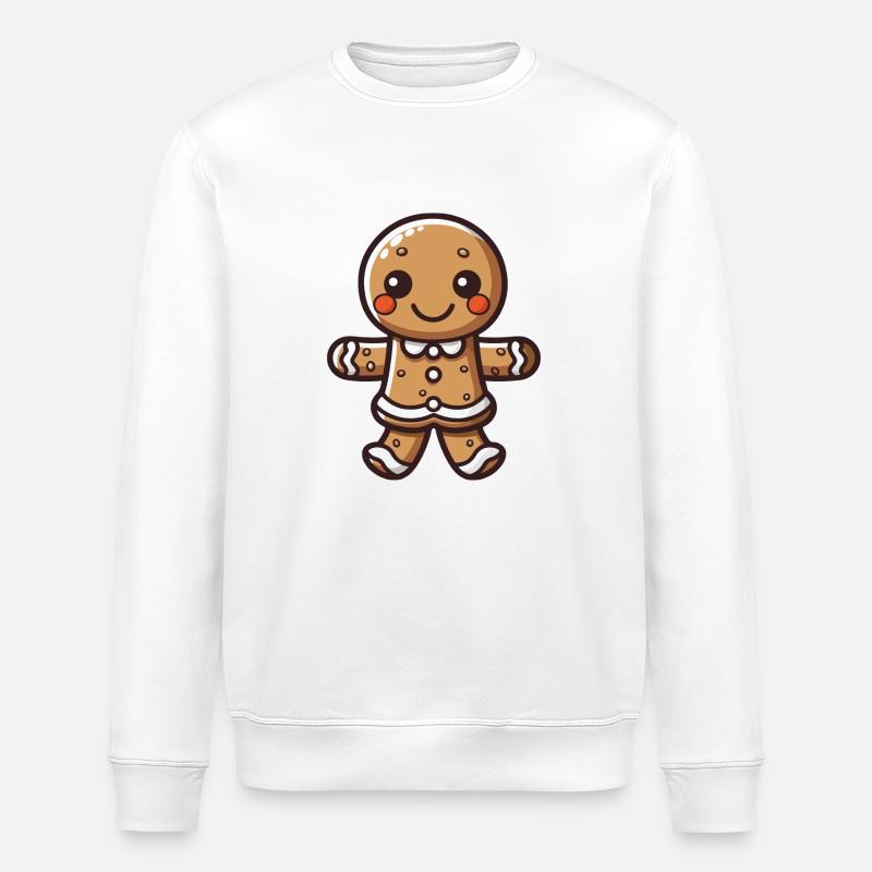 Lebkuchenmann - Stanley/Stella Unisex Bio-Sweatshirt ROLLER - Weiß