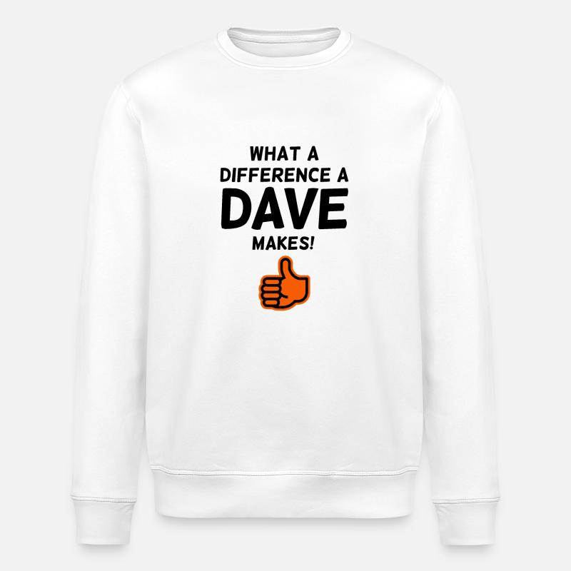 Dave - Stanley/Stella Unisex Bio-Sweatshirt ROLLER - Weiß