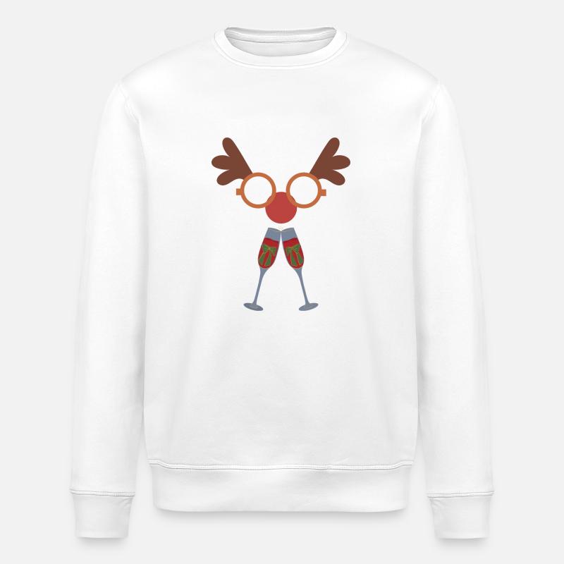 Weihnachtsdesign-Geschenkidee-Feier - Stanley/Stella Unisex Bio-Sweatshirt ROLLER - Weiß