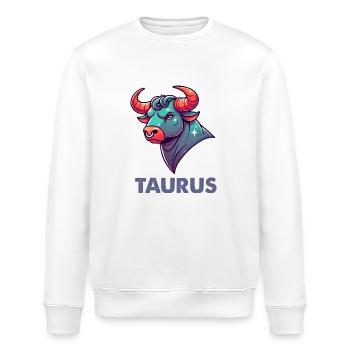 Taureau Dessin animé - Sweat bio ROLLER Stanley/Stella Unisexe - blanc - Devant - Nik (191cm)