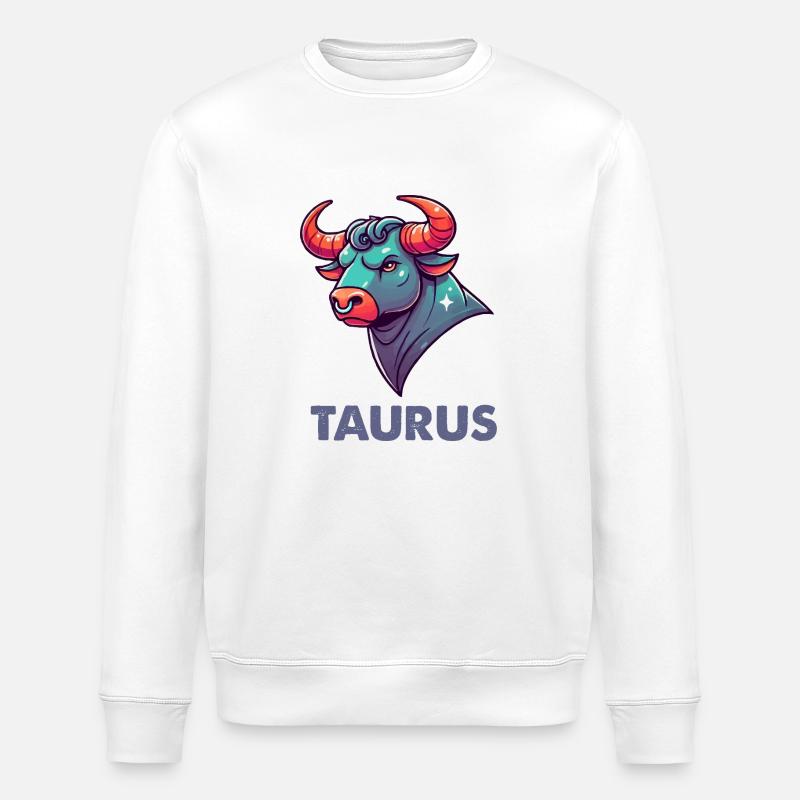 Taureau Dessin animé - Sweat bio ROLLER Stanley/Stella Unisexe - blanc