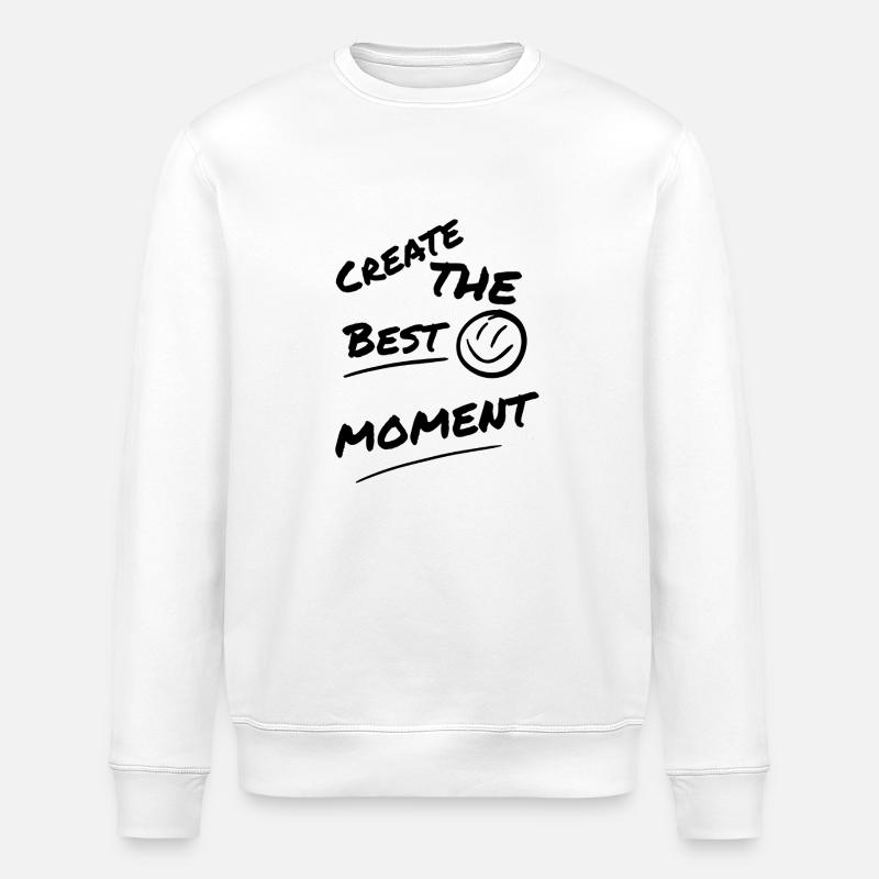 Créez le meilleur moment - Sweat bio ROLLER Stanley/Stella Unisexe - blanc