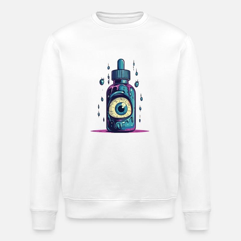 Essence de voyant - Sweat bio ROLLER Stanley/Stella Unisexe - blanc
