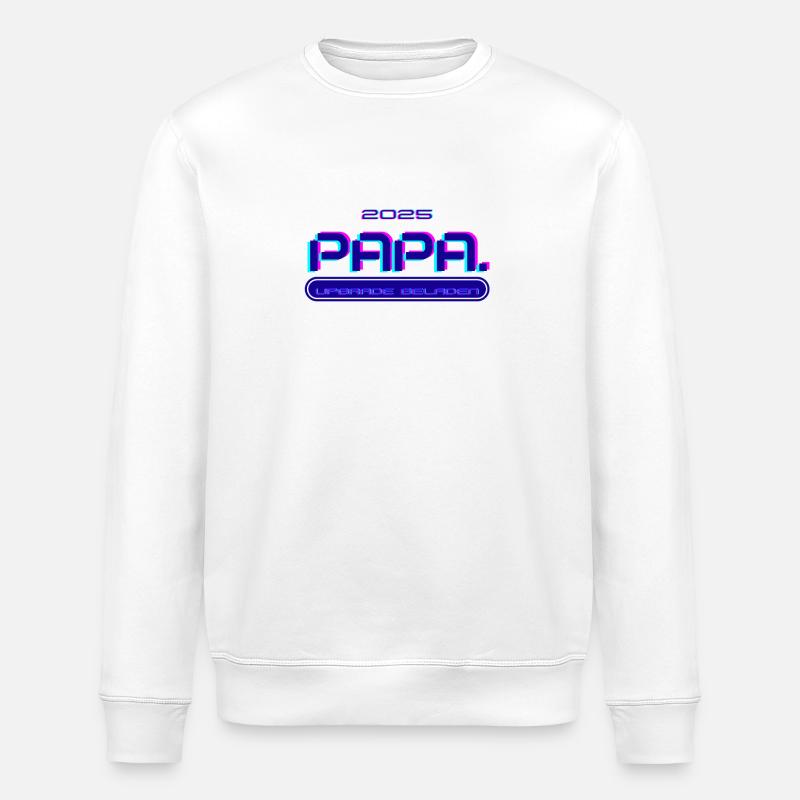 PAPA. Seit 2025 - Stanley/Stella Unisex Bio-Sweatshirt ROLLER - Weiß