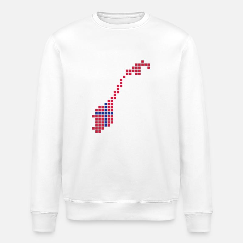 Norwegen - Stanley/Stella Unisex Bio-Sweatshirt ROLLER - Weiß