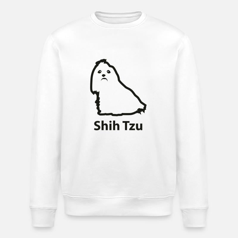Shih Tzu - Stanley/Stella Unisex Bio-Sweatshirt ROLLER - Weiß