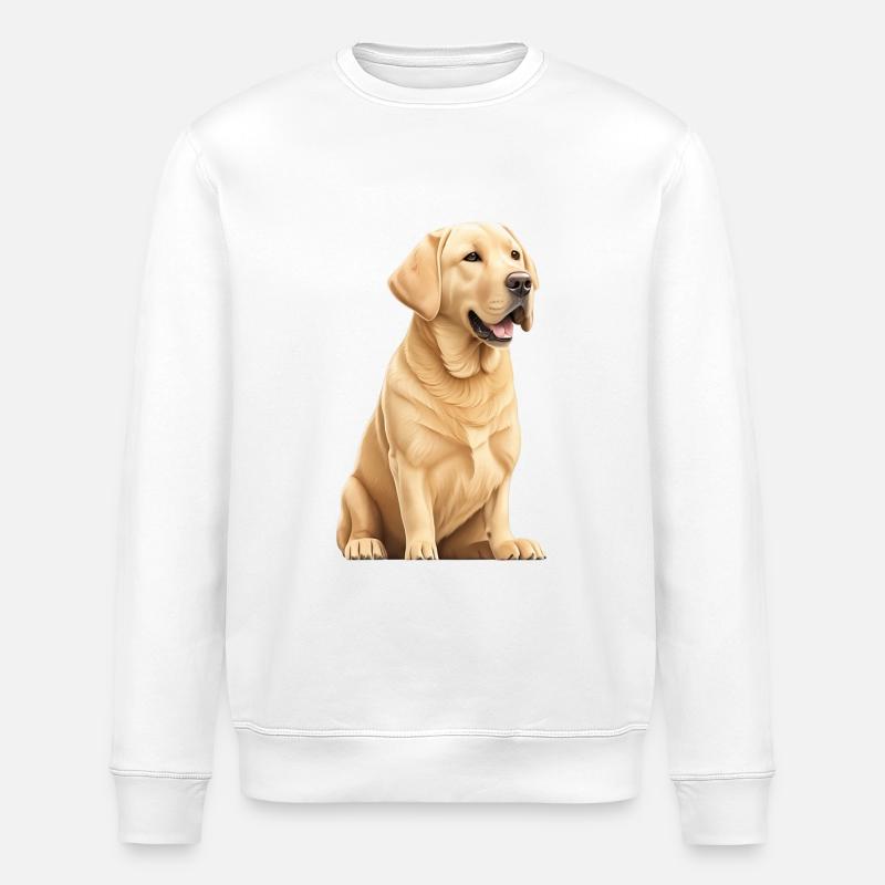 Labrador - Stanley/Stella økologisk unisex-sweatshirt ROLLER - hvid