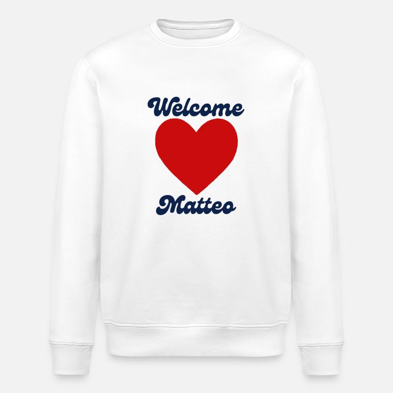 Matteo willkommen - Stanley/Stella Unisex Bio-Sweatshirt ROLLER - Weiß