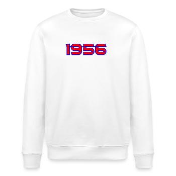 Leuchtende 1956 Neon Print - Stanley/Stella Unisex Bio-Sweatshirt ROLLER - Weiß - Vorne - Nik (191cm)