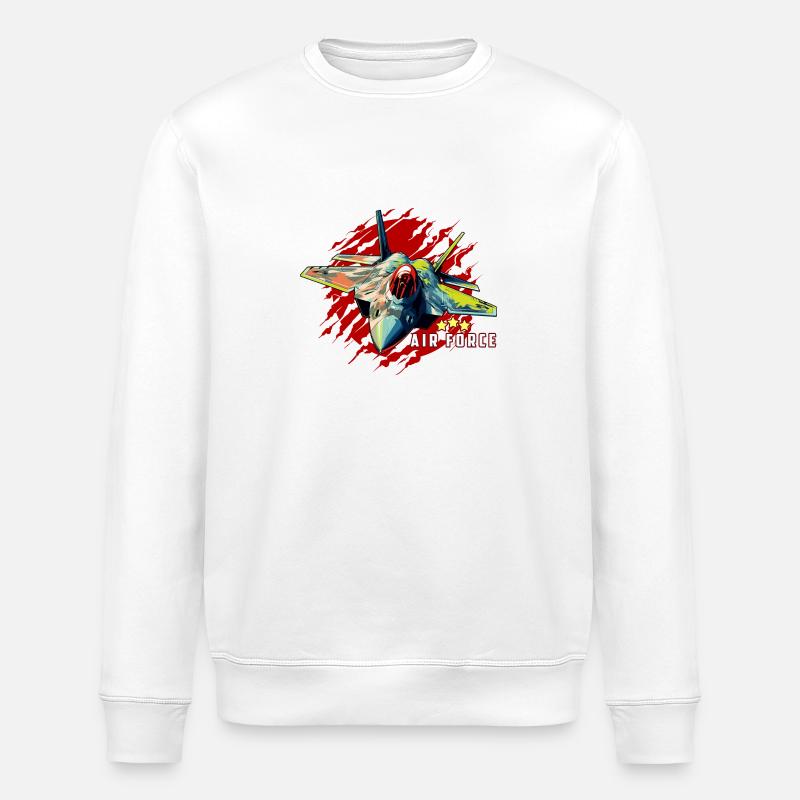 AIR FORCE - Sweat bio ROLLER Stanley/Stella Unisexe - blanc