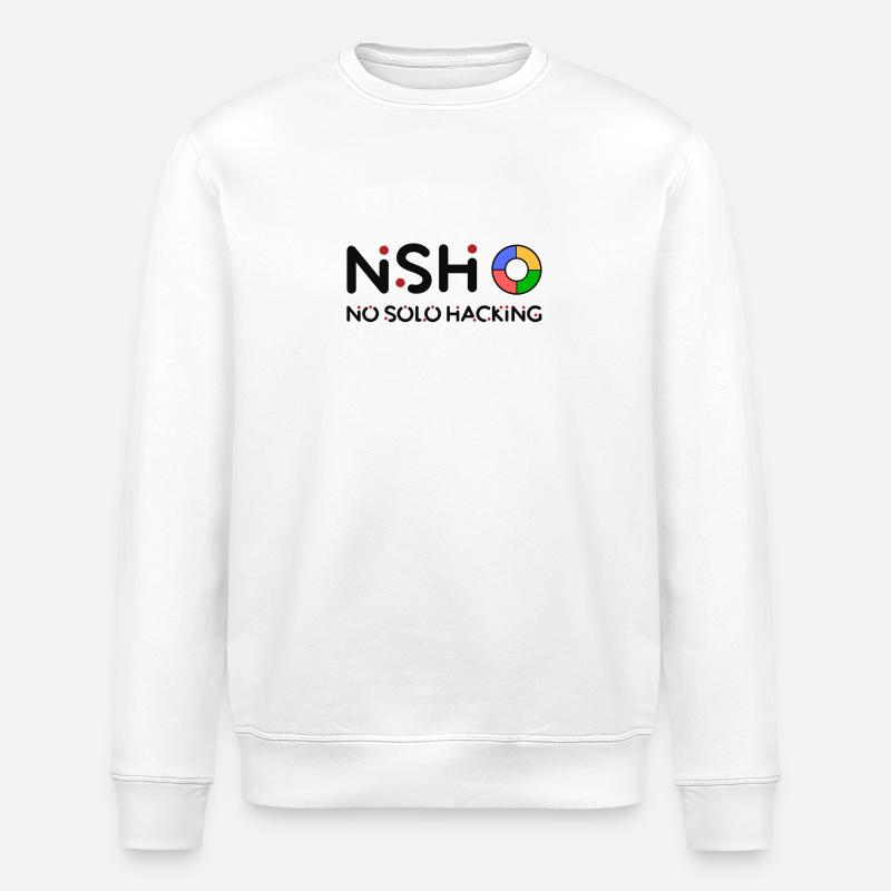 Not just hacking merchandising - Stanley/Stella ROLLER Unisex Organic Sweatshirt - white