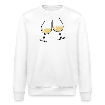 XZwei Beliebte Geschenke (Twocoloured) - Stanley/Stella Unisex Bio-Sweatshirt ROLLER - Weiß - Vorne - Nik (191cm)