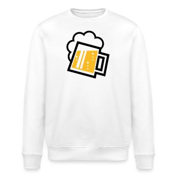 XBayrisches Original (2-farbig) - Stanley/Stella Unisex Bio-Sweatshirt ROLLER - Weiß - Vorne - Nik (191cm)