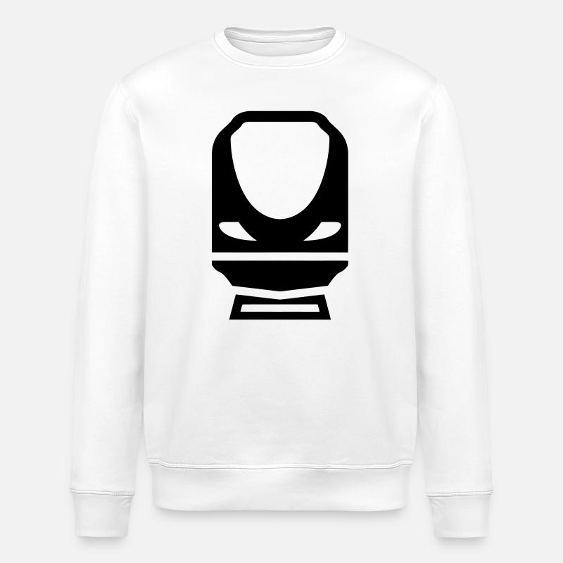 Railway Railwayman Cheminot Train Eisenbahn - Stanley/Stella ROLLER Unisex Organic Sweatshirt - white