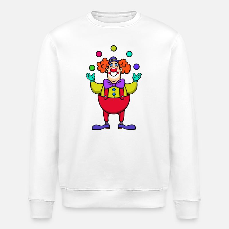 Carnaval carnaval clown - Sweat bio ROLLER Stanley/Stella Unisexe - blanc