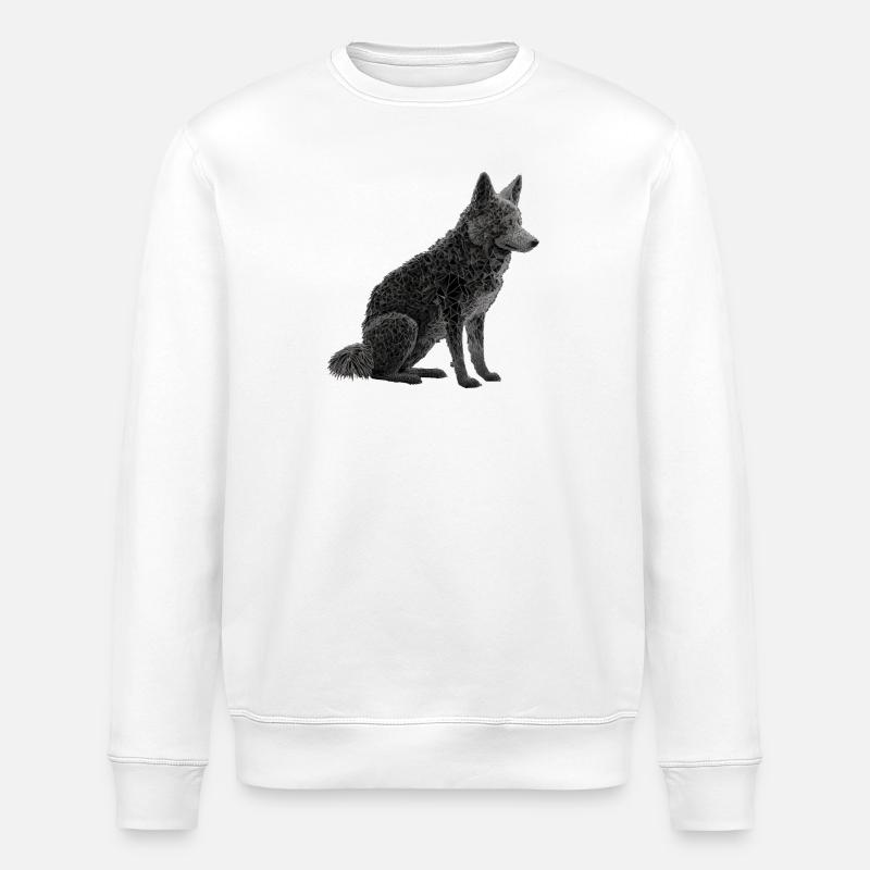 Wolf - Stanley/Stella ROLLER Unisex Organic Sweatshirt - white