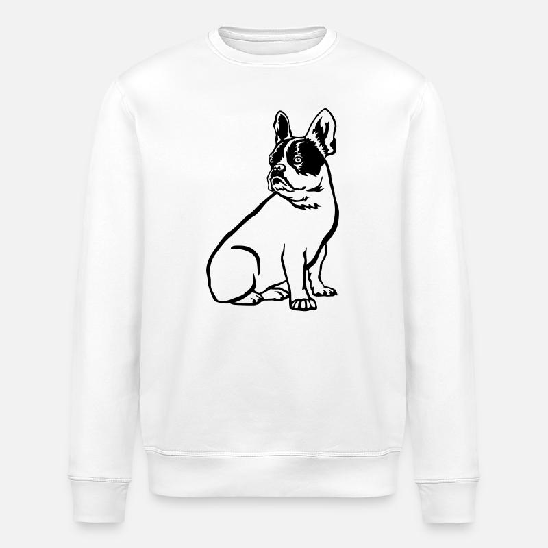 Français Bulldog - Sweat bio ROLLER Stanley/Stella Unisexe - blanc