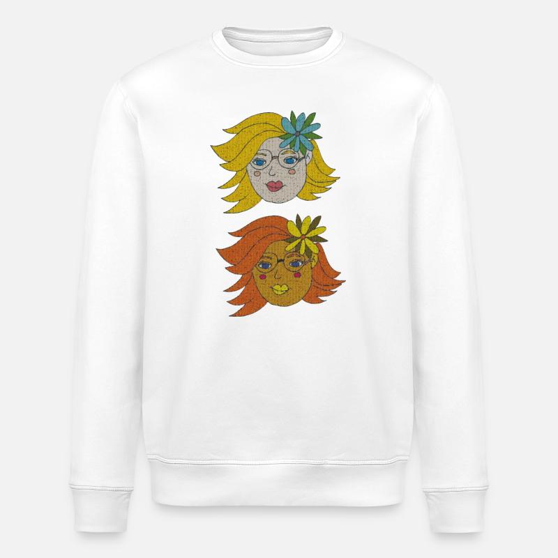 Filles d’été - Sweat bio ROLLER Stanley/Stella Unisexe - blanc