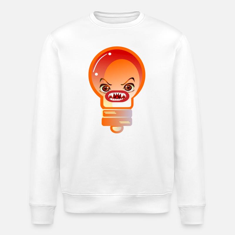 HALLOWEEN KOSTÜME HANDWERKER GLÜHBIRNE - Stanley/Stella Unisex Bio-Sweatshirt ROLLER - Weiß