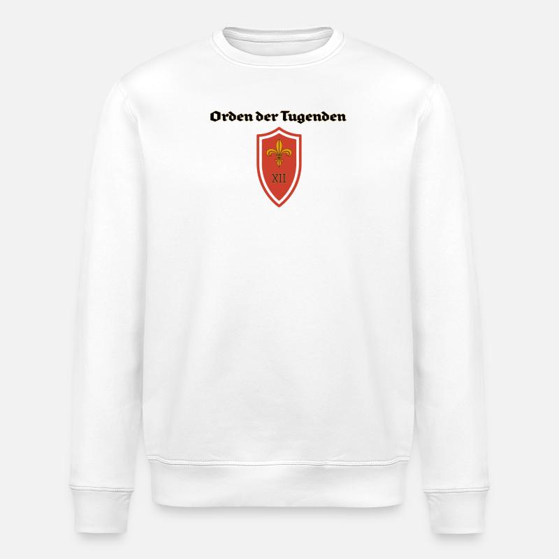 Orden der Tugenden Schild - Stanley/Stella Unisex Bio-Sweatshirt ROLLER - Weiß