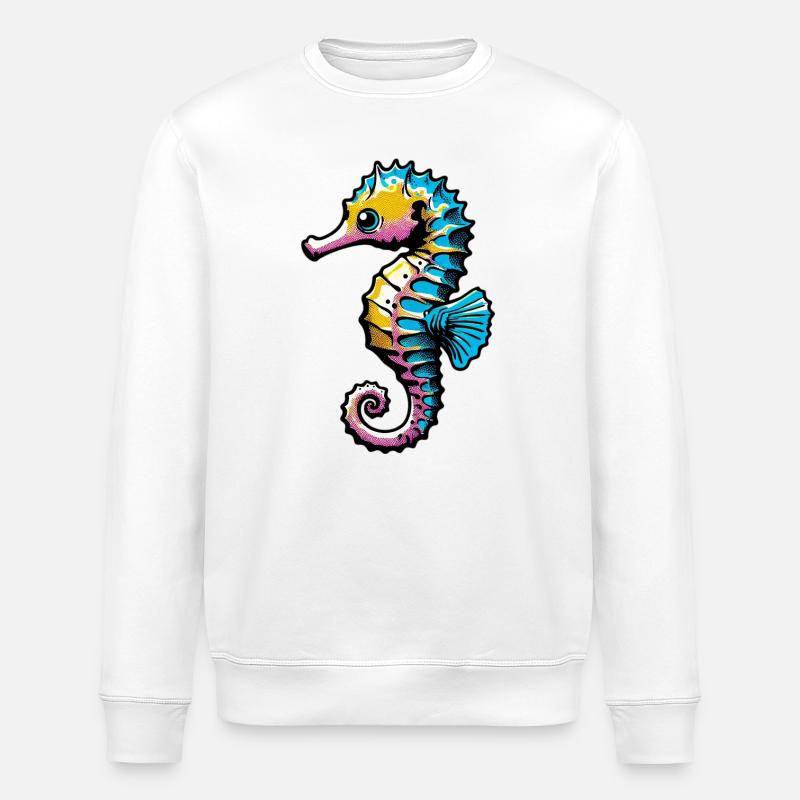 Hippocampe - Sweat bio ROLLER Stanley/Stella Unisexe - blanc