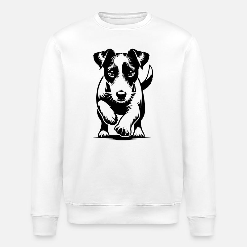 Jack Russell Terrier - Sweat bio ROLLER Stanley/Stella Unisexe - blanc