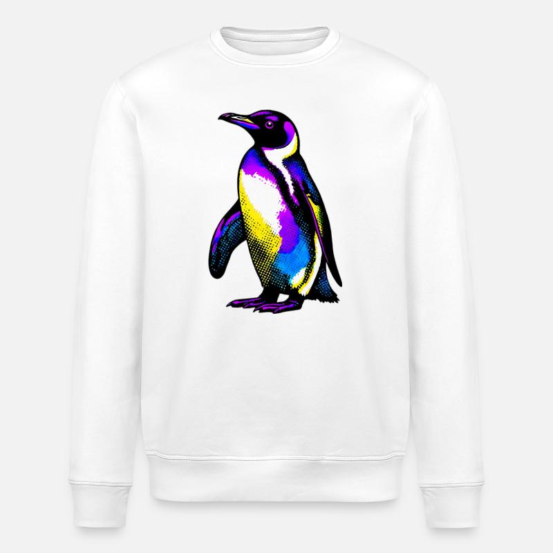 Pinguin - Stanley/Stella Unisex Bio-Sweatshirt ROLLER - Weiß
