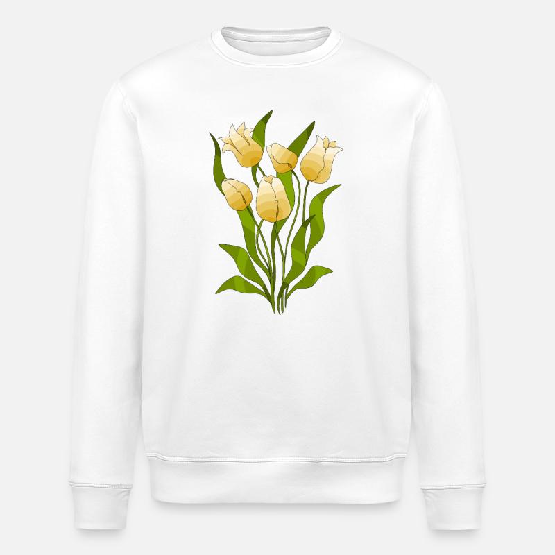 Fleur - Sweat bio ROLLER Stanley/Stella Unisexe - blanc