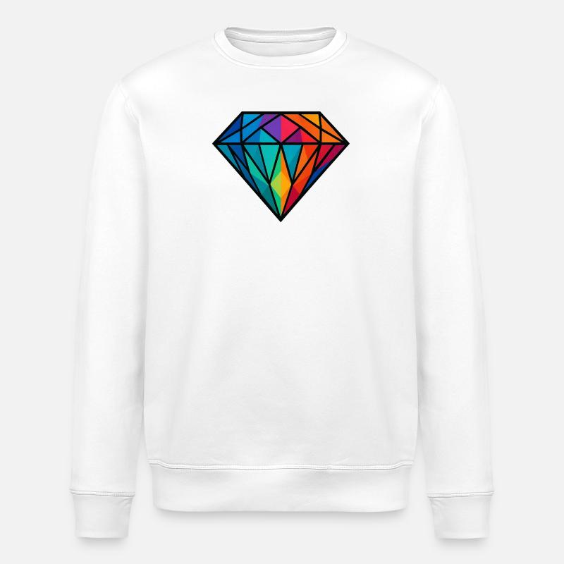 Diamant - Stanley/Stella Unisex Bio-Sweatshirt ROLLER - Weiß