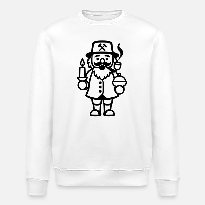 Räuchermann Räuchermännchen Christmas - Stanley/Stella ROLLER Unisex Organic Sweatshirt - white