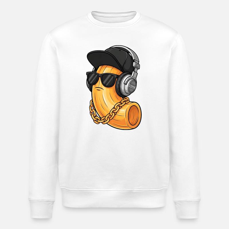 Mac N Cheese - Stanley/Stella Unisex Bio-Sweatshirt ROLLER - Weiß