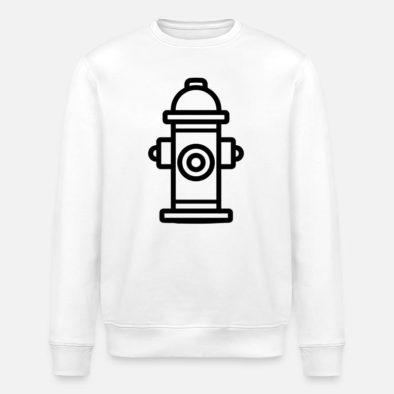 Fire hydrant - Stanley/Stella ROLLER Unisex Organic Sweatshirt - white