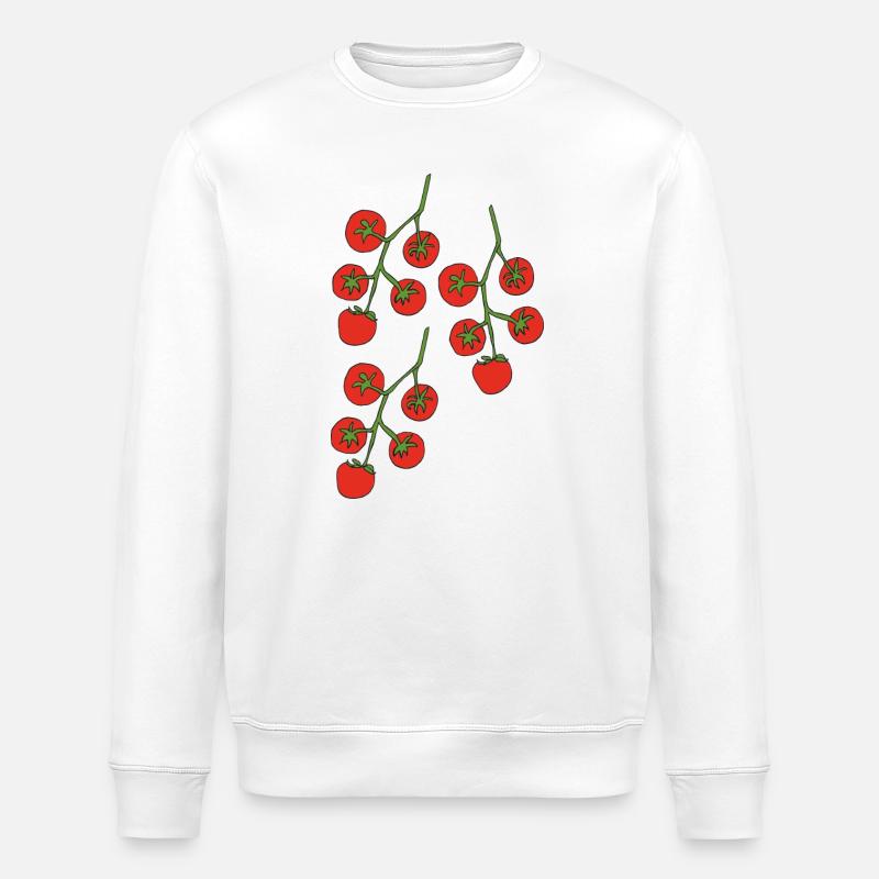 Buisson de tomates triple - Sweat bio ROLLER Stanley/Stella Unisexe - blanc