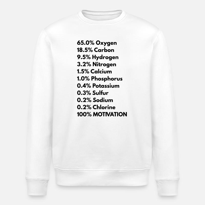 Menschlicher Körper - Stanley/Stella Unisex Bio-Sweatshirt ROLLER - Weiß