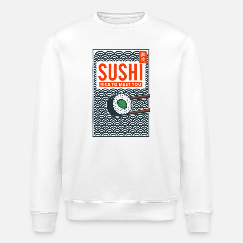 Rice pour te rencontrer - Sweat bio ROLLER Stanley/Stella Unisexe - blanc