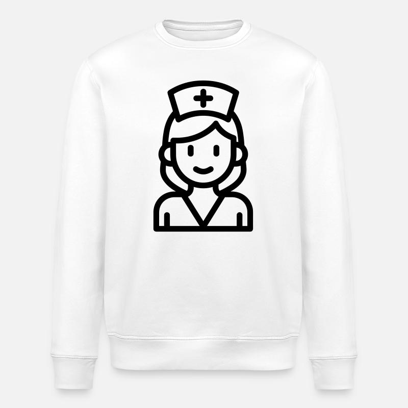 Krankenschwester - Stanley/Stella Unisex Bio-Sweatshirt ROLLER - Weiß
