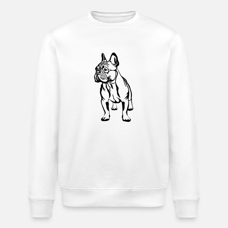 Bande dessinée de bouledogue français - Sweat bio ROLLER Stanley/Stella Unisexe - blanc