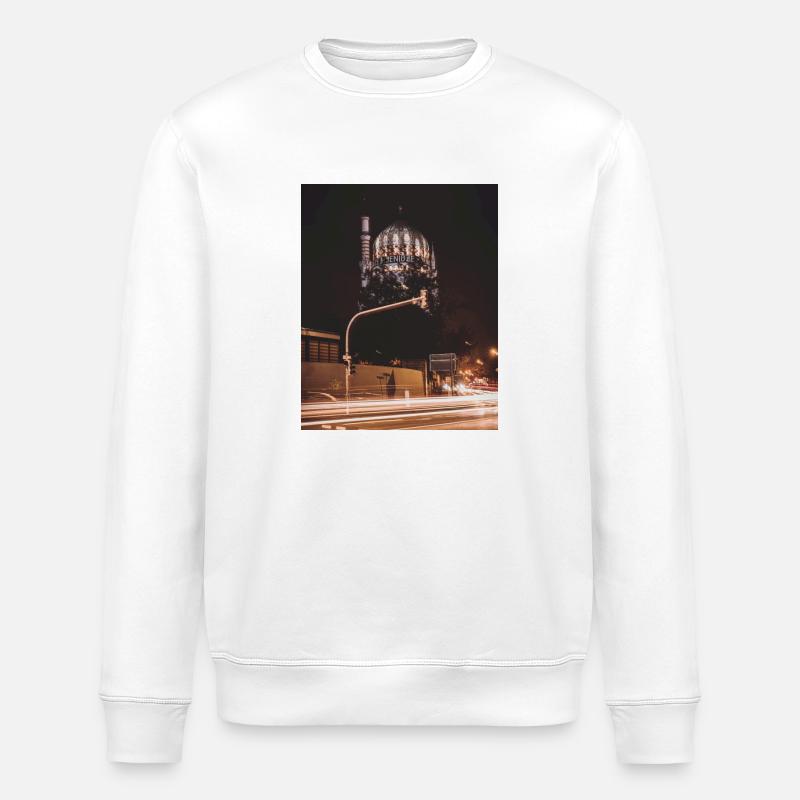 Jenidze Dresden Langbelichtungszeit - Stanley/Stella Unisex Bio-Sweatshirt ROLLER - Weiß