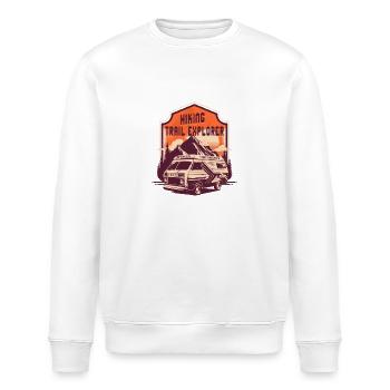 Hiking Trail Explorer Wildlife Forest Outdoor - Stanley/Stella ROLLER Unisex Organic Sweatshirt - white - Front - Nik (191cm)