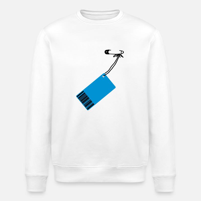 Preis-Schild - Stanley/Stella Unisex Bio-Sweatshirt ROLLER - Weiß