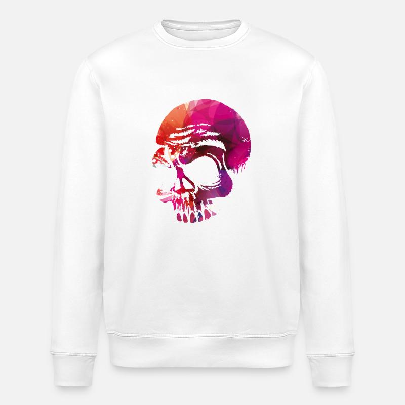 Crânes aller fort - Sweat bio ROLLER Stanley/Stella Unisexe - blanc