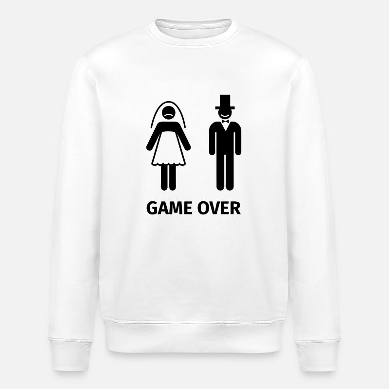 game over - Stanley/Stella Unisex Bio-Sweatshirt ROLLER - Weiß
