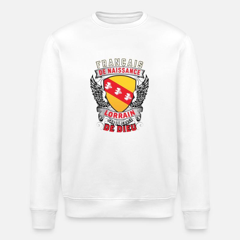 Lorrain Grâce de Dieu - Sweat bio ROLLER Stanley/Stella Unisexe - blanc
