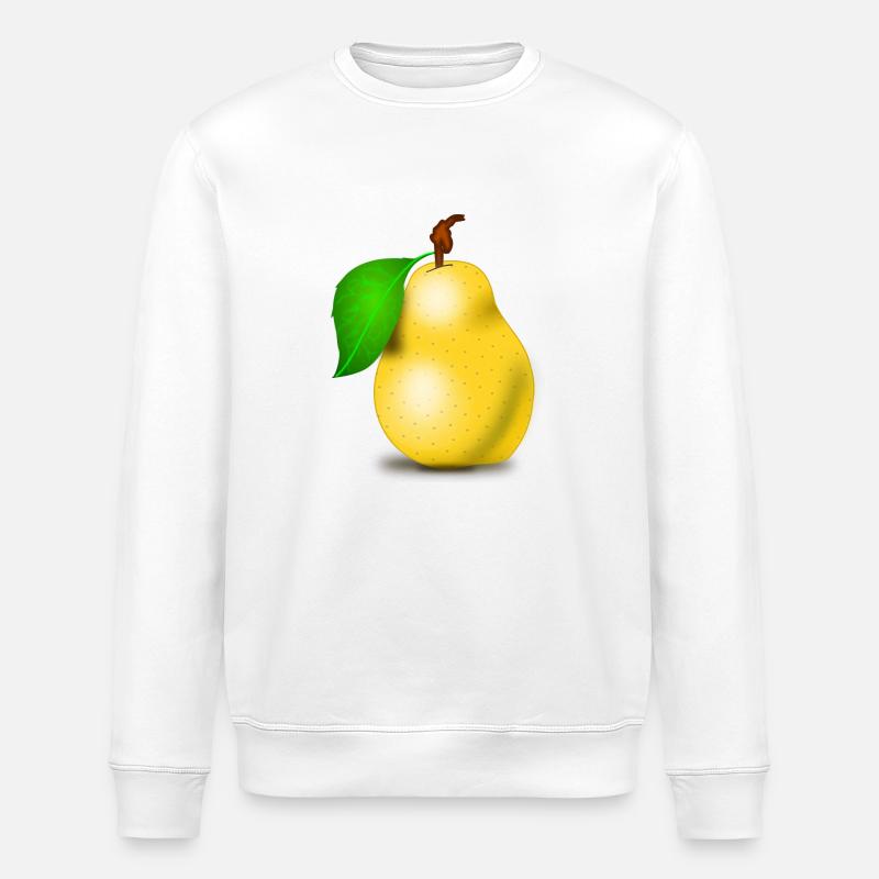 Birne - Stanley/Stella Unisex Bio-Sweatshirt ROLLER - Weiß