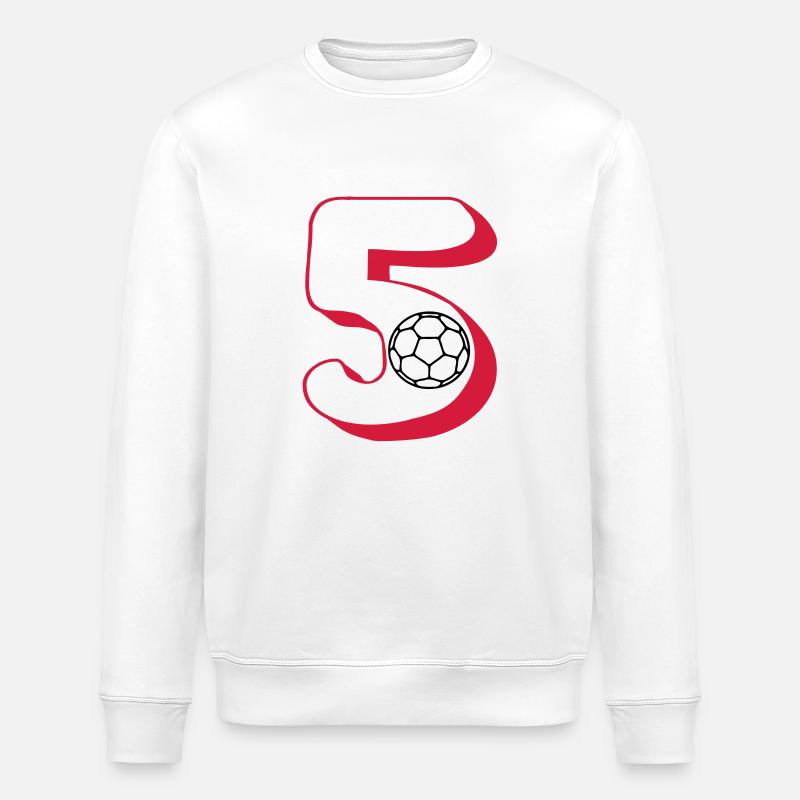 handball numéro 5 - Sweat bio ROLLER Stanley/Stella Unisexe - blanc