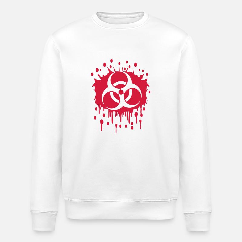 Graffiti de sang Biohazard - Sweat bio ROLLER Stanley/Stella Unisexe - blanc