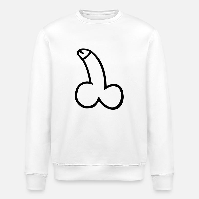 Penis - Sweat bio ROLLER Stanley/Stella Unisexe - blanc