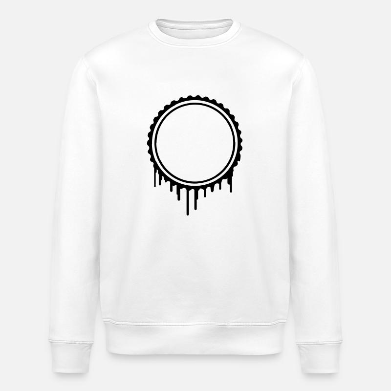 Frame border stamp Graffiti - Stanley/Stella ROLLER Unisex Organic Sweatshirt - white