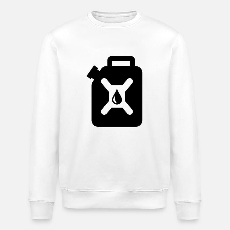 Benzin Kanister - Stanley/Stella Unisex Bio-Sweatshirt ROLLER - Weiß